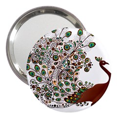 Peacock Graceful Bird Animal 3  Handbag Mirrors by Wegoenart