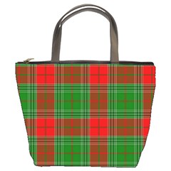 Lumberjack Plaid Buffalo Plaid Bucket Bag by Wegoenart