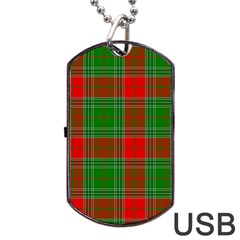 Lumberjack Plaid Buffalo Plaid Dog Tag Usb Flash (one Side) by Wegoenart