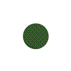 Lumberjack Plaid Buffalo Plaid Green White 1  Mini Buttons by Wegoenart