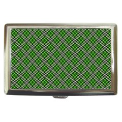 Lumberjack Plaid Buffalo Plaid Green White Cigarette Money Case by Wegoenart