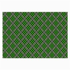 Lumberjack Plaid Buffalo Plaid Green White Large Glasses Cloth (2-Side)