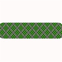 Lumberjack Plaid Buffalo Plaid Green White Large Bar Mats by Wegoenart