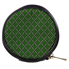 Lumberjack Plaid Buffalo Plaid Green White Mini Makeup Bag