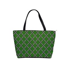 Lumberjack Plaid Buffalo Plaid Green White Classic Shoulder Handbag