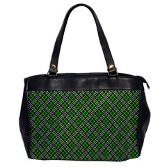 Lumberjack Plaid Buffalo Plaid Green White Oversize Office Handbag