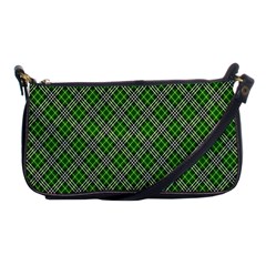 Lumberjack Plaid Buffalo Plaid Green White Shoulder Clutch Bag