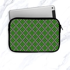 Lumberjack Plaid Buffalo Plaid Green White Apple Ipad Mini Zipper Cases by Wegoenart