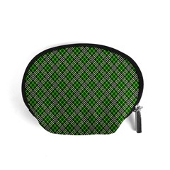 Lumberjack Plaid Buffalo Plaid Green White Accessory Pouch (Small)