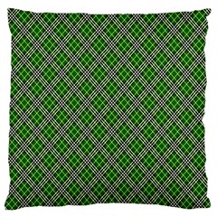 Lumberjack Plaid Buffalo Plaid Green White Large Flano Cushion Case (One Side)