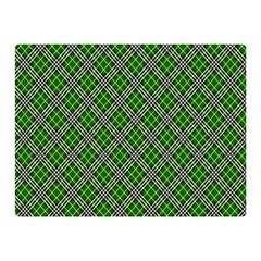 Lumberjack Plaid Buffalo Plaid Green White Double Sided Flano Blanket (Mini) 