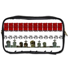 Halloween Borders Trick Or Treat Toiletries Bag (One Side)