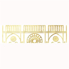 Gold Foil Notre Dame Church Paris Large Bar Mats by Wegoenart