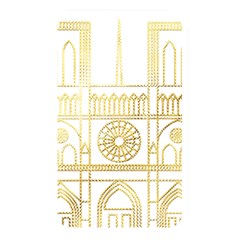 Gold Foil Notre Dame Church Paris Memory Card Reader (rectangular) by Wegoenart