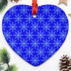 Snowflake Digital Paper Ornament (heart) by Wegoenart