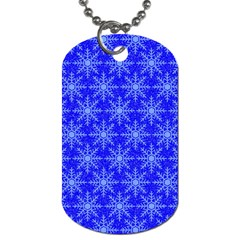 Snowflake Digital Paper Dog Tag (two Sides) by Wegoenart