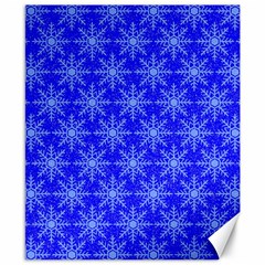 Snowflake Digital Paper Canvas 8  X 10  by Wegoenart