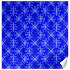 Snowflake Digital Paper Canvas 20  X 20  by Wegoenart