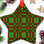 Lumberjack Plaid Buffalo Plaid Star Ornament (Two Sides) Front