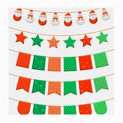 Christmas Bunting Banners Tassel Medium Glasses Cloth by Wegoenart