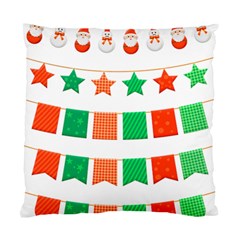 Christmas Bunting Banners Tassel Standard Cushion Case (one Side) by Wegoenart