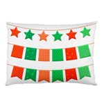 Christmas Bunting Banners Tassel Pillow Case 26.62 x18.9  Pillow Case