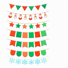 Christmas Bunting Banners Tassel Small Garden Flag (two Sides) by Wegoenart