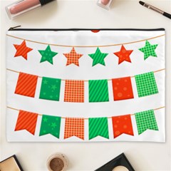 Christmas Bunting Banners Tassel Cosmetic Bag (xxxl) by Wegoenart