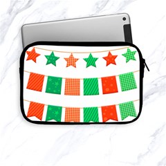 Christmas Bunting Banners Tassel Apple Ipad Mini Zipper Cases by Wegoenart