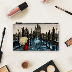 Rain In Prague Cosmetic Bag (small) by ArtByThree