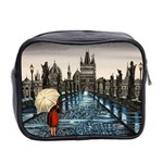 Rain in Prague Mini Toiletries Bag (Two Sides) Back