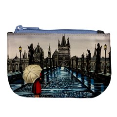 Rain In Prague Large Coin Purse by ArtByThree