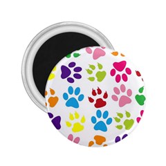 Paw Print Paw Prints Background 2 25  Magnets by Wegoenart