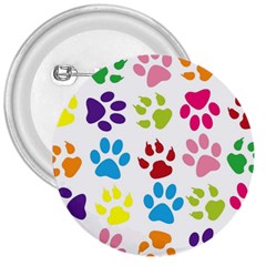 Paw Print Paw Prints Background 3  Buttons by Wegoenart