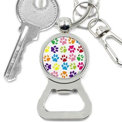 Paw Print Paw Prints Background Bottle Opener Key Chains by Wegoenart