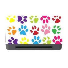 Paw Print Paw Prints Background Memory Card Reader With Cf by Wegoenart