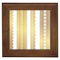 Lace Gold Euclidean Vector Framed Tiles