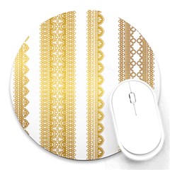 Lace Gold Euclidean Vector Round Mousepads