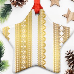 Lace Gold Euclidean Vector Ornament (Star)