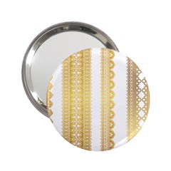 Lace Gold Euclidean Vector 2.25  Handbag Mirrors