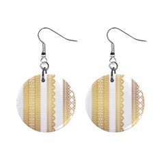 Lace Gold Euclidean Vector Mini Button Earrings