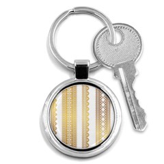 Lace Gold Euclidean Vector Key Chains (Round) 