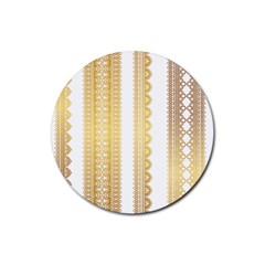 Lace Gold Euclidean Vector Rubber Coaster (Round) 