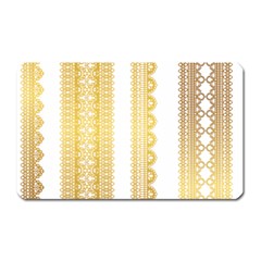 Lace Gold Euclidean Vector Magnet (Rectangular)