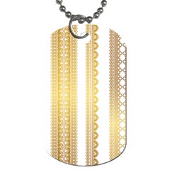 Lace Gold Euclidean Vector Dog Tag (Two Sides)