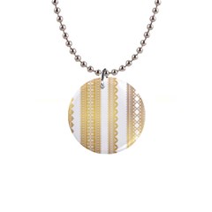 Lace Gold Euclidean Vector 1  Button Necklace