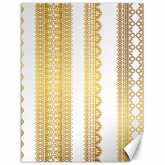 Lace Gold Euclidean Vector Canvas 12  X 16  by Wegoenart