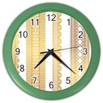 Lace Gold Euclidean Vector Color Wall Clock Front