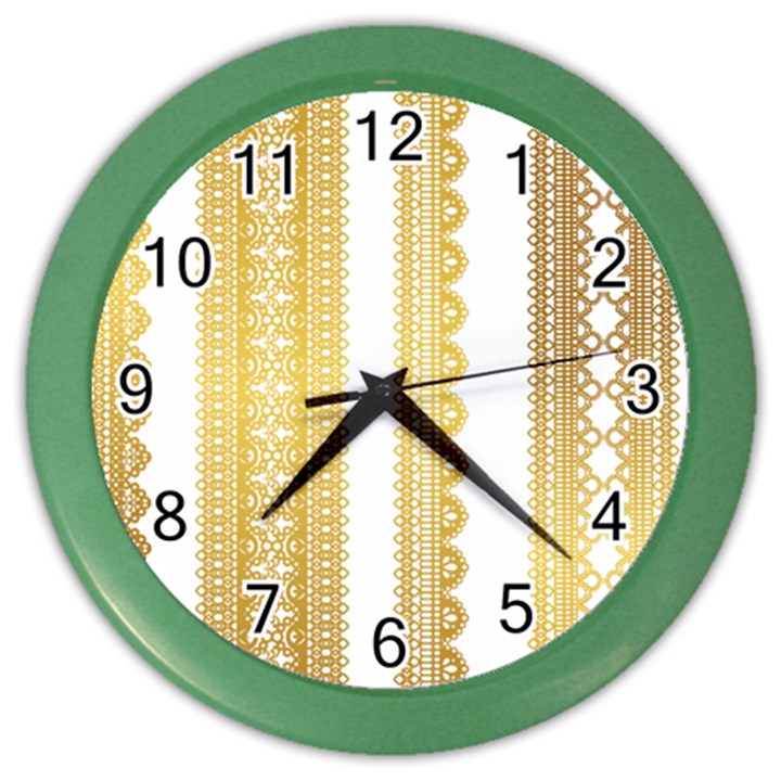 Lace Gold Euclidean Vector Color Wall Clock