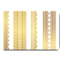 Lace Gold Euclidean Vector Large Doormat 